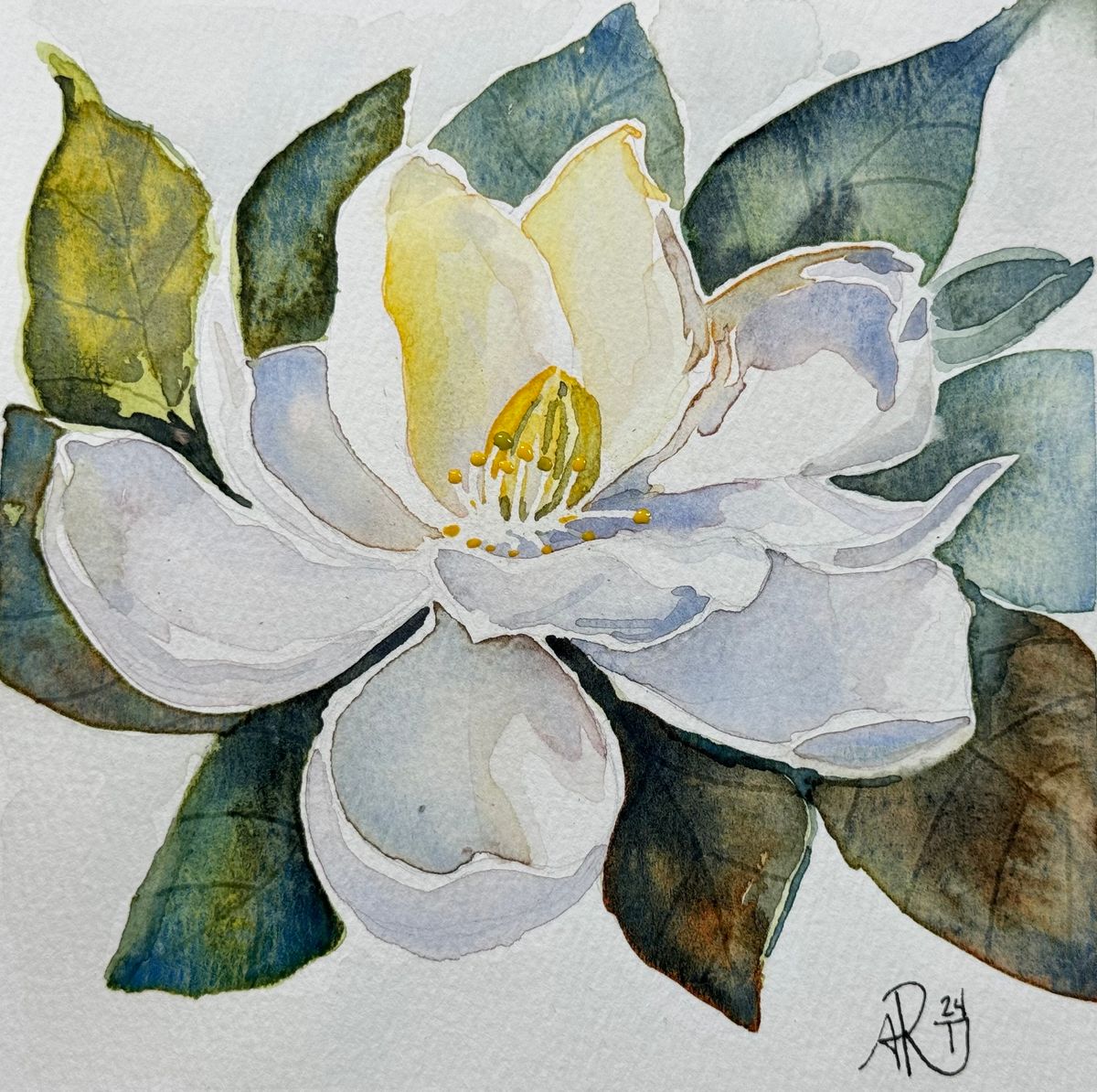 Watercolor Magnolia (Reserve Only)