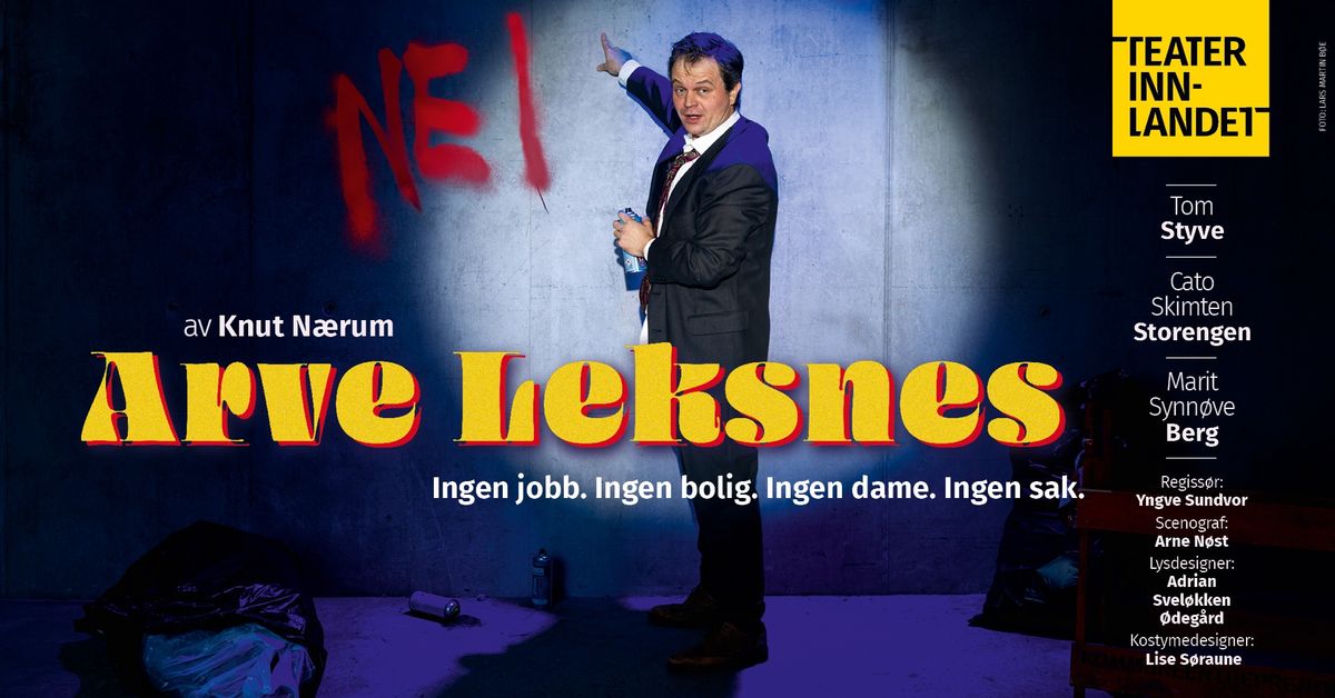 Teater Innlandet: Arve Leksnes \/\/ Gj\u00f8vik Kino & Scene