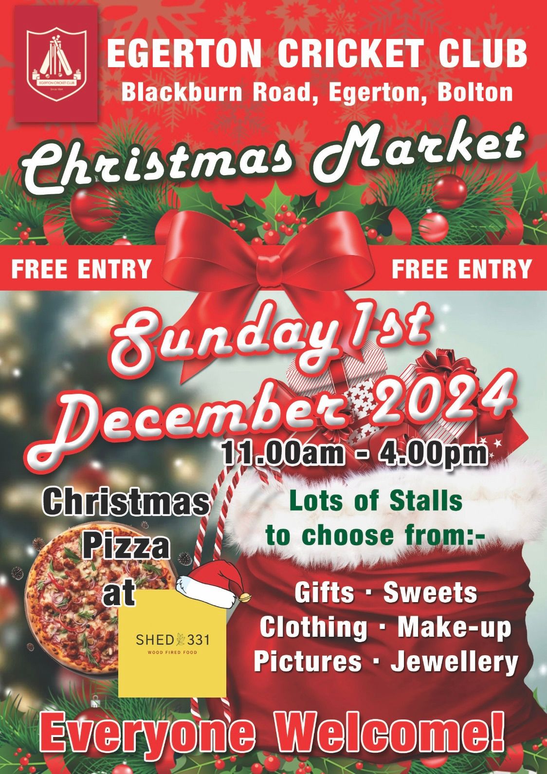 Egerton Cricket Club Christmas Market