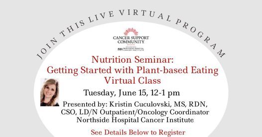 Nutrition Seminar: Virtual Getting Started with Plant-based Eating