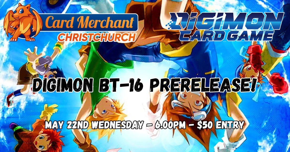 Digimon BT-16 Prerelease Event!