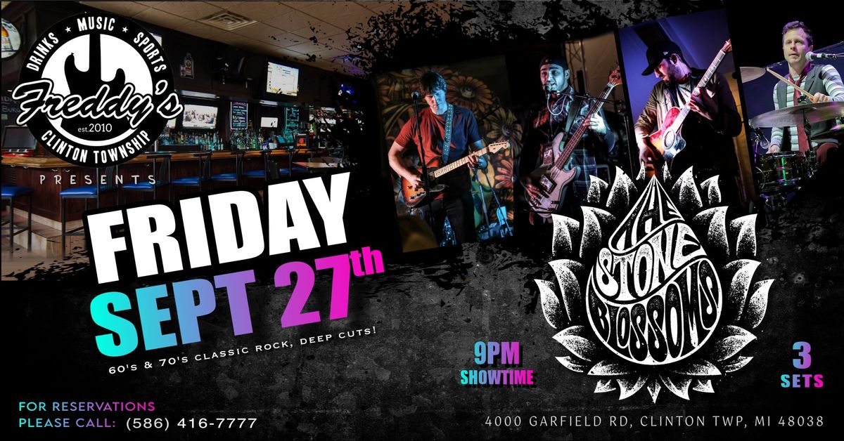 The Stone Blossoms: LIVE @ Freddy\u2019s Bar & Grill