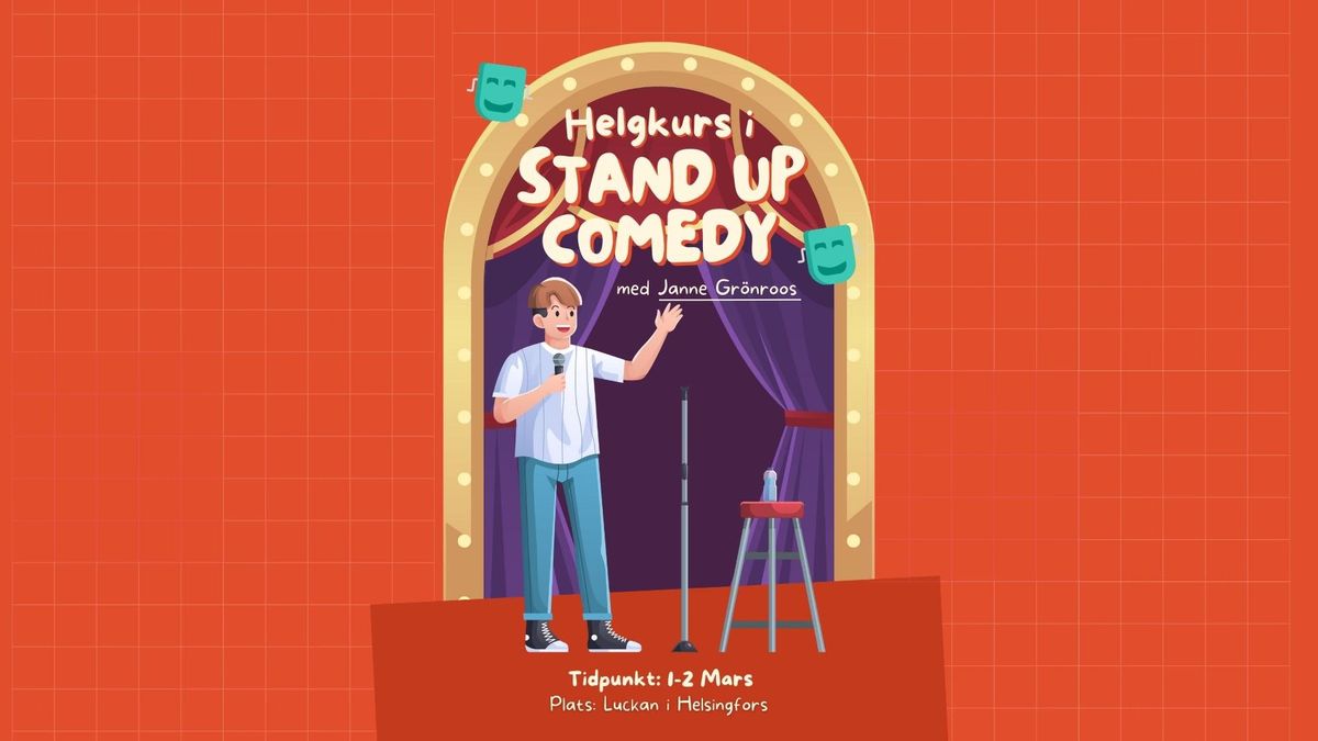 Helgkurs i Stand Up - med Janne Gr\u00f6nroos