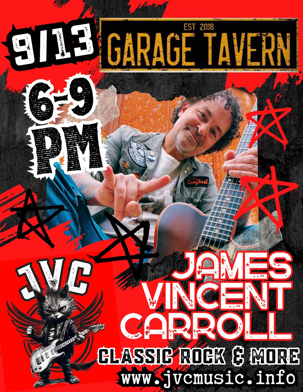 Garage Tavern Presents James Vincent Carroll