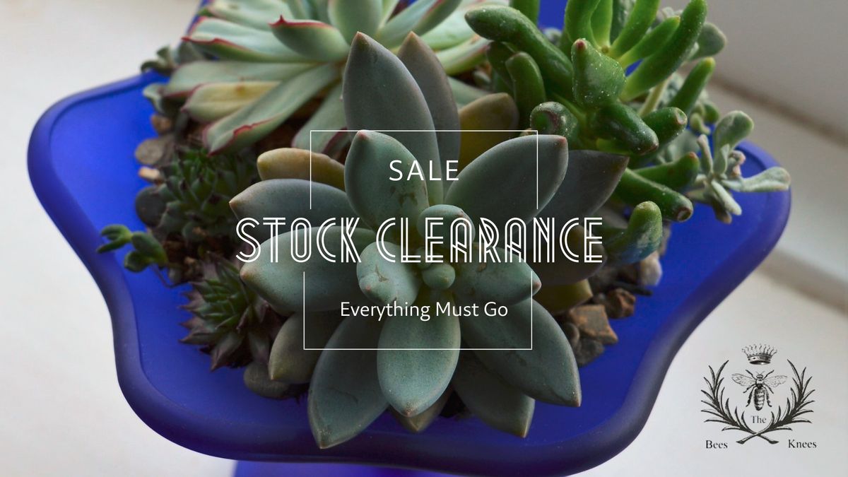 Full Stock Clearance Sale - 1 day only