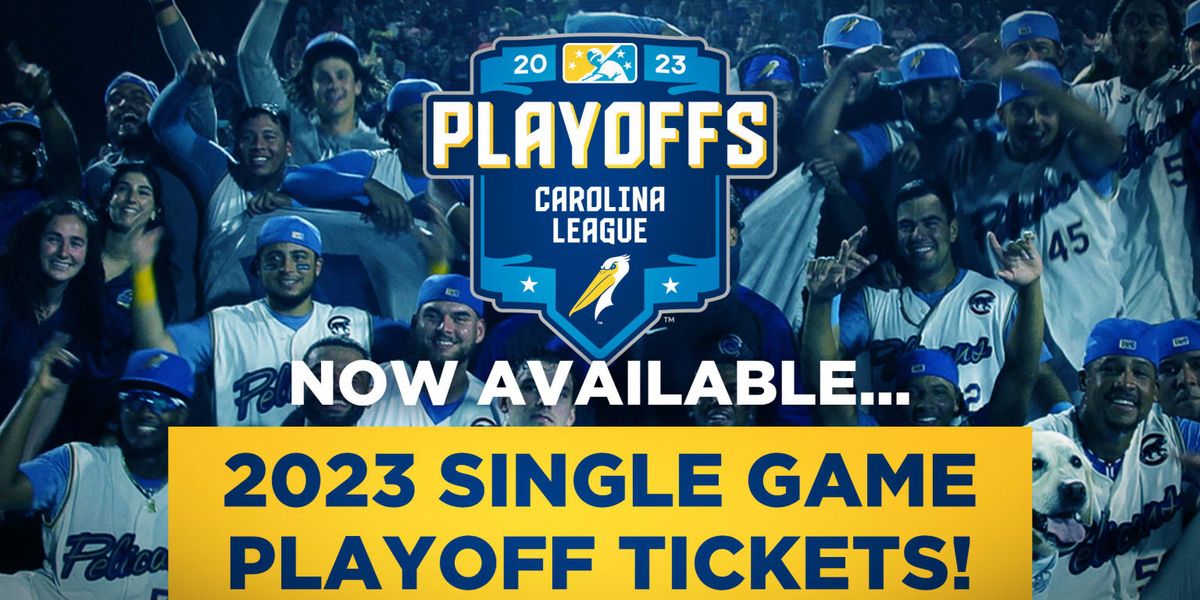 Parking Carolina League Playoffs: Columbia Fireflies at Myrtle Beach Pelicans - Game 1