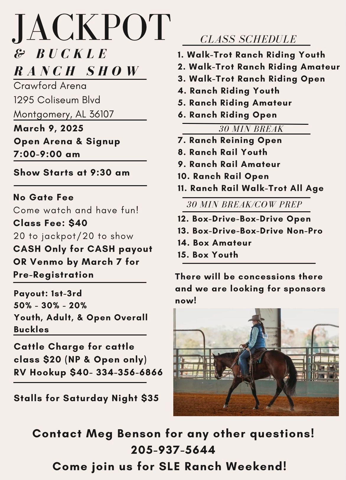 SLE Jackpot & Buckle Ranch Show 