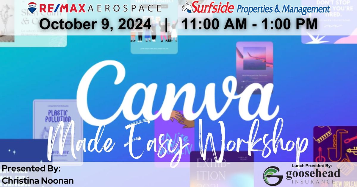 CANVA WORKSHOP -  Presented by Christina Noonan