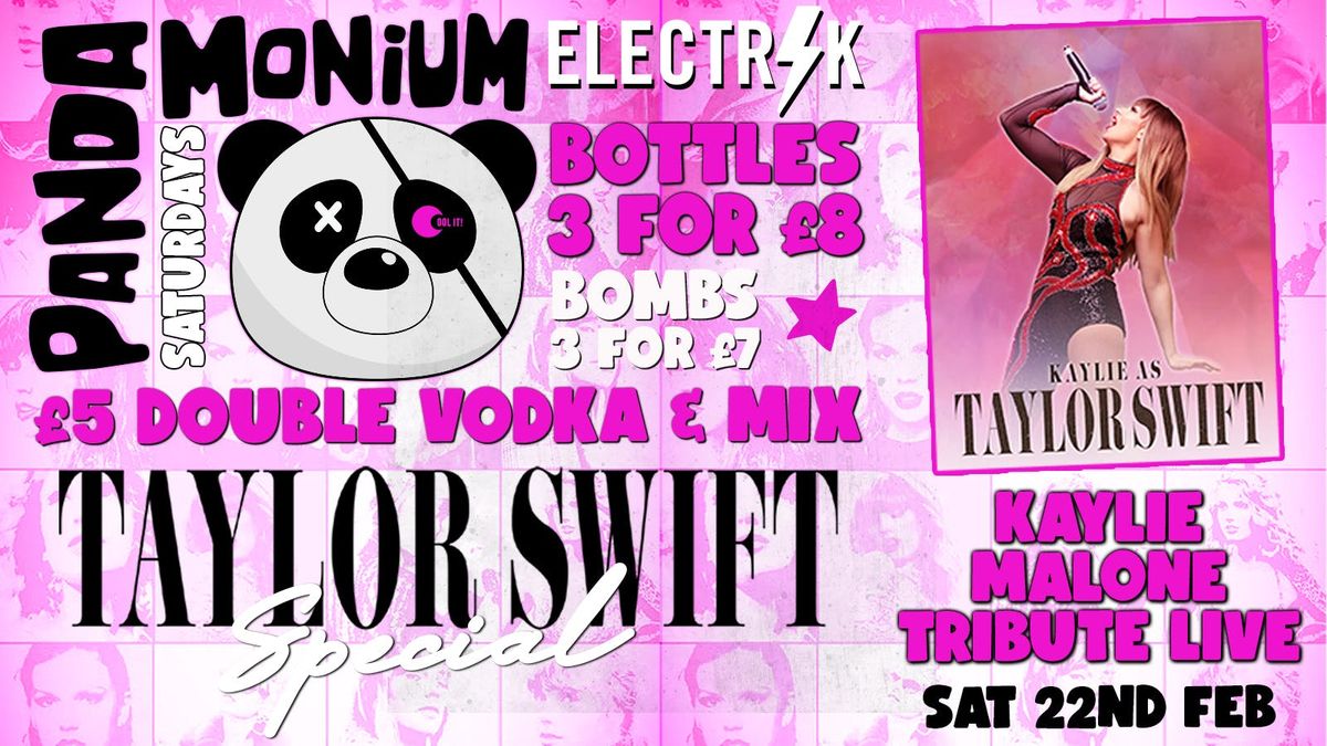 Pandamonium Saturdays : TAYLOR SWIFT Tribute \ud83e\udea9\ud83d\udc60 : Kaylie Malone