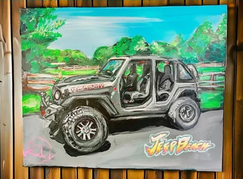 Puff & Paint with Amy: Jeep Portraits