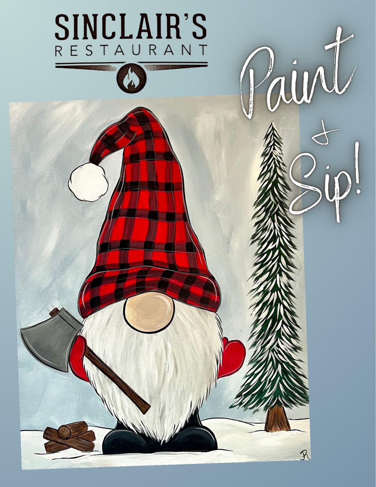 Winter Paint & Sip at Sinclair\u2019s!