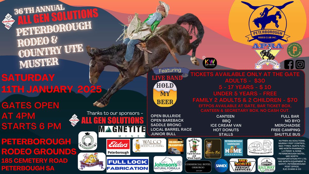 The All Gen Solutions  Peterborough Rodeo & Country Ute Muster