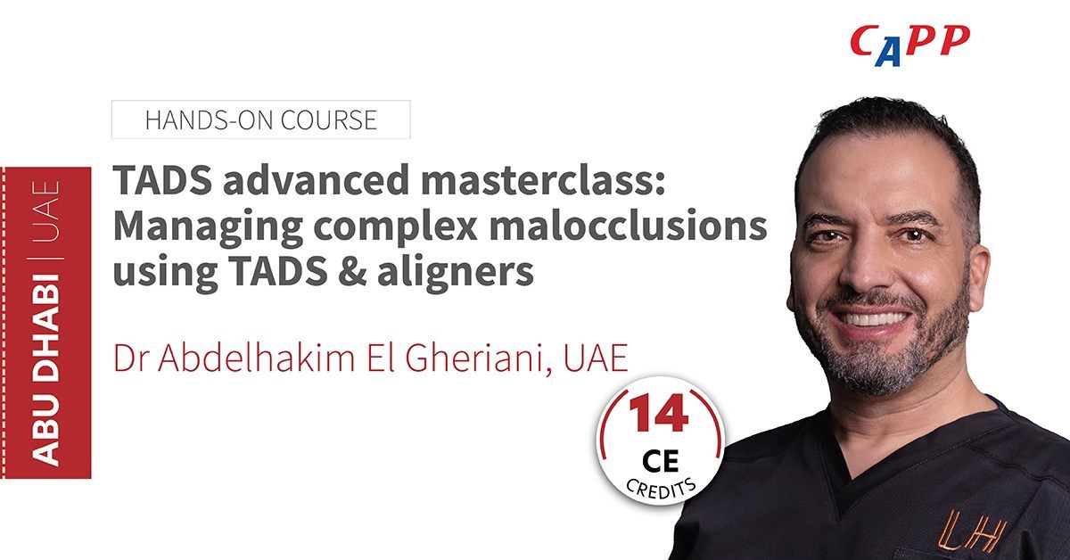 TADS advanced masterclass: Managing complex malocclusions using TADS & aligners