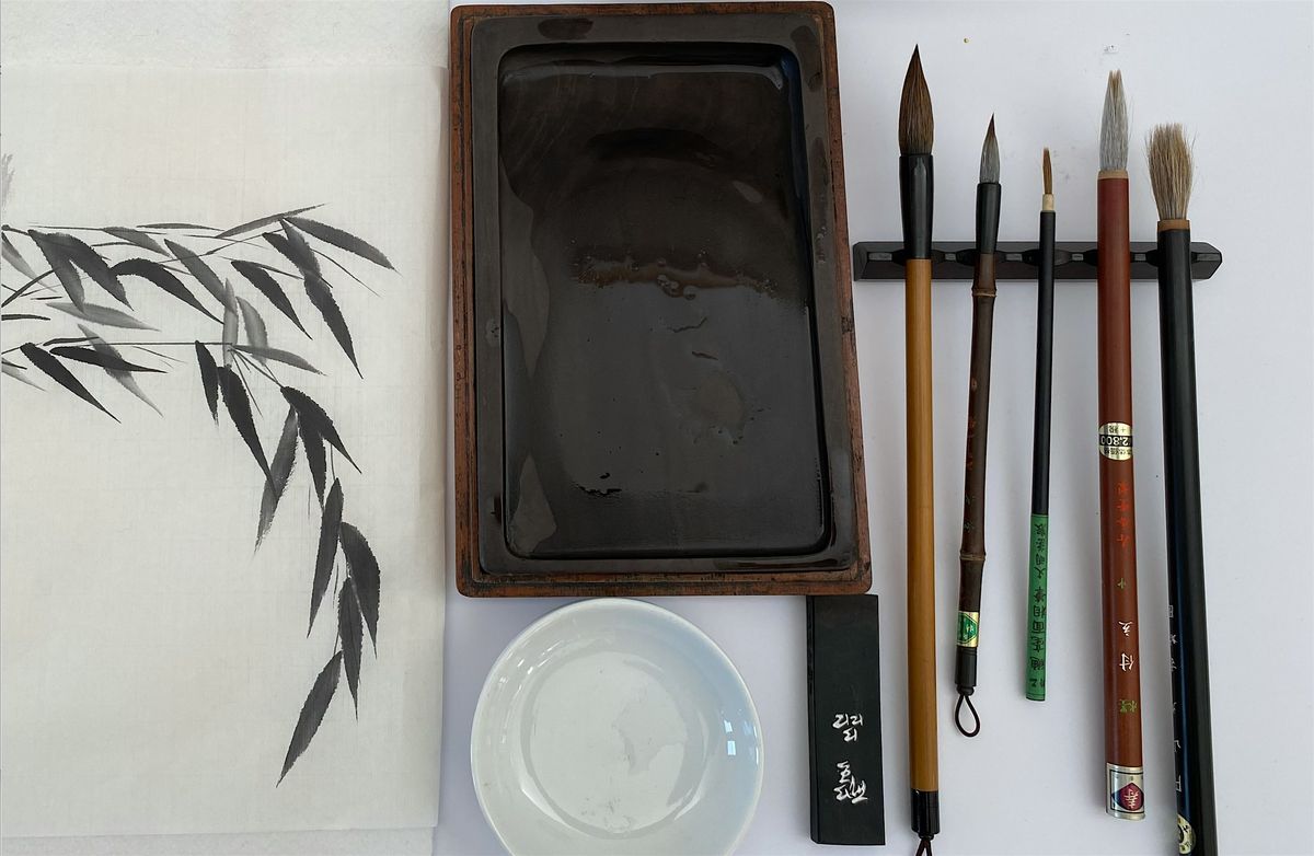 Sumi-e Japanese Ink Painting \u2013 Snowdrops