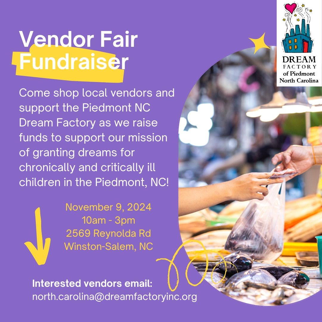 NC Dream Factory Vendor Fair 