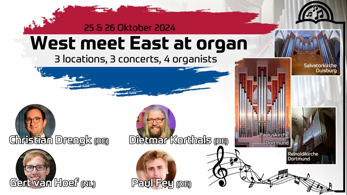 West meet East at organ