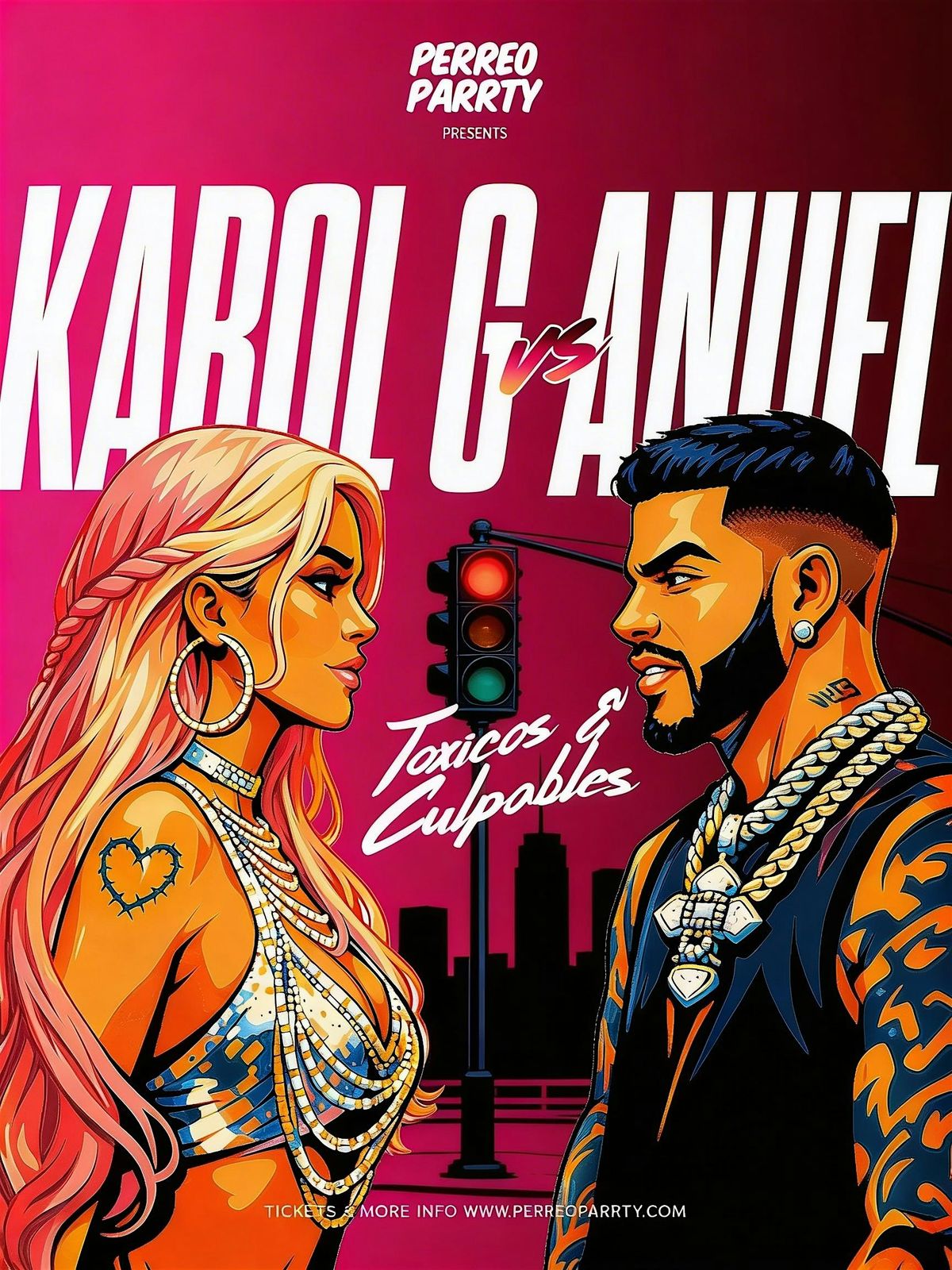 Karol G vs Anuel - Toxicos & Culpables Stop Light Party (18+)