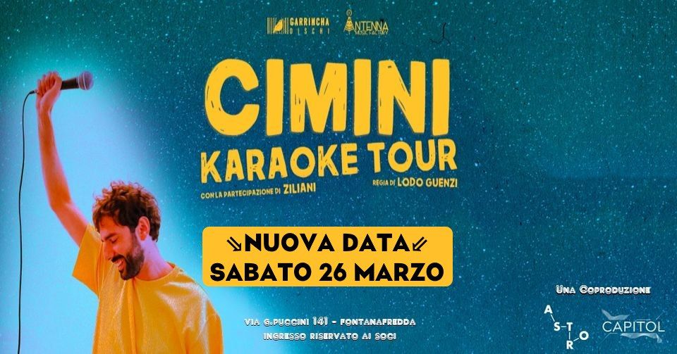 CIMINI Karaoke Tour, Astro Club, Cordenons, 26 March 2022