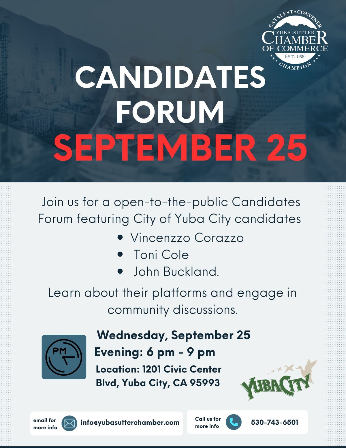 City of Yuba City Candidates Forum