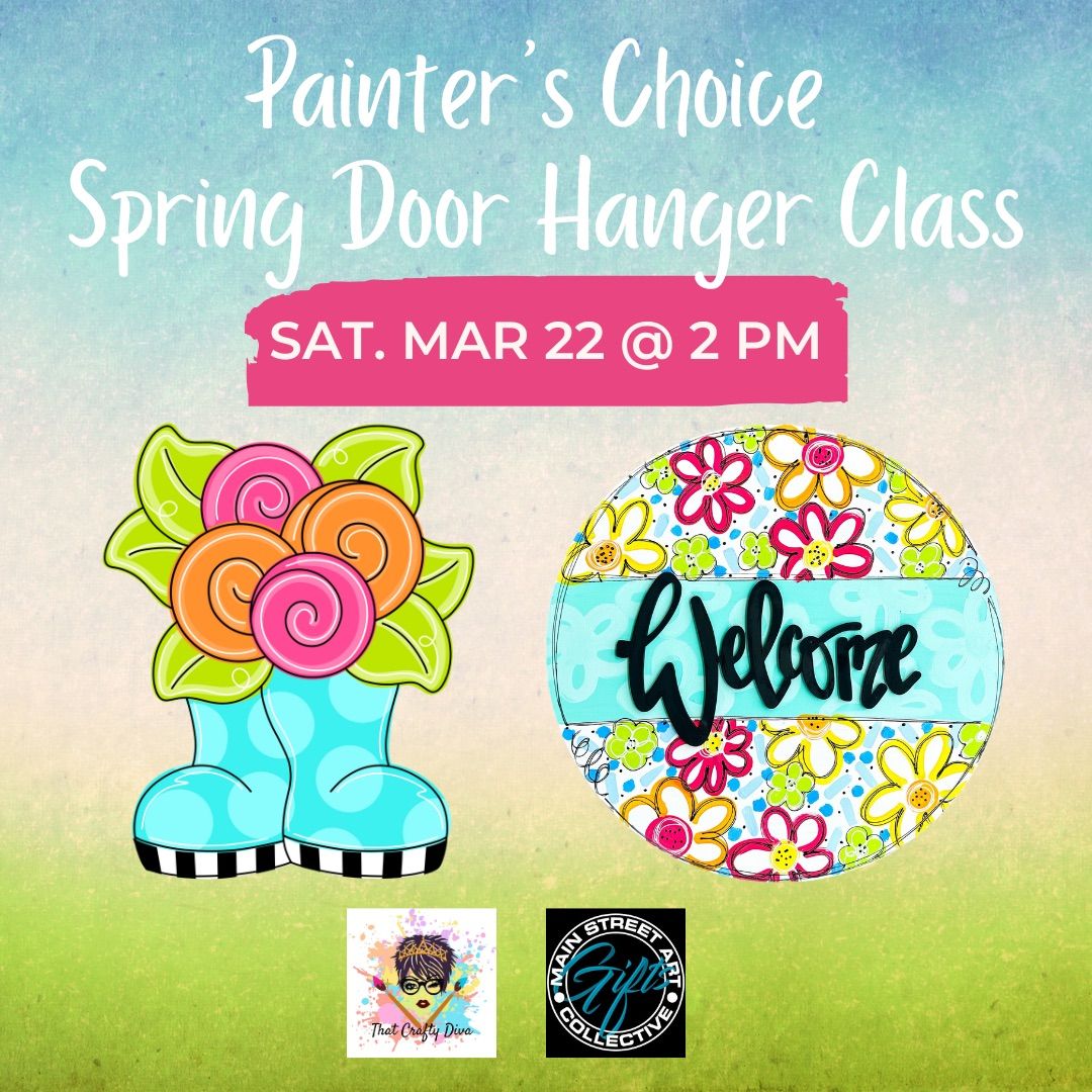 Painter\u2019s Choice - Spring Showers & Flowers Door Hanger Class