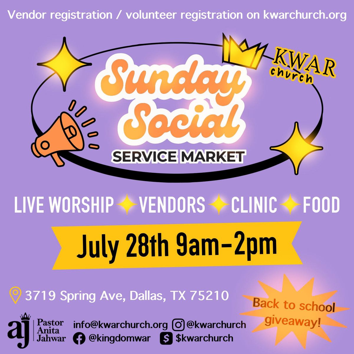 Sunday Social Service Market