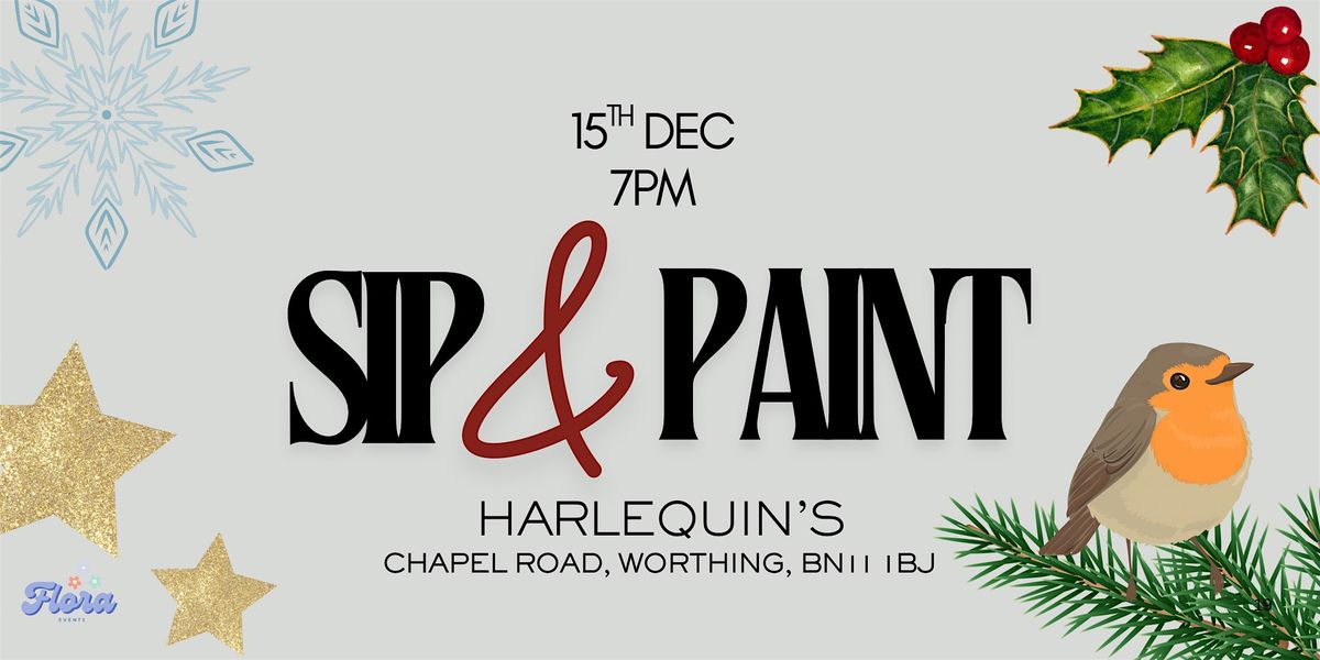 Christmas Sip & Paint at Harlequins