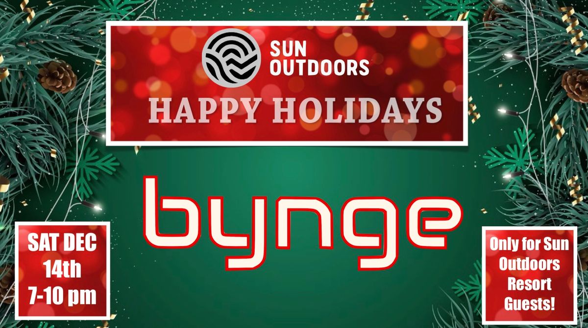 \ud83c\udf84 Happy Holiday Party with BYNGE at Sun Outdoors SRQ on SAT DEC 14th 7-10pm