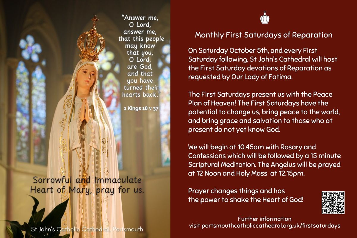 Monthly First Saturdays of Reparation