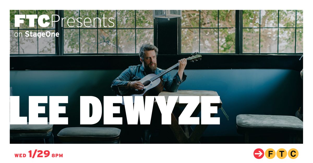 Lee DeWyze \u2022 Fairfield, CT \u2022 StageOne