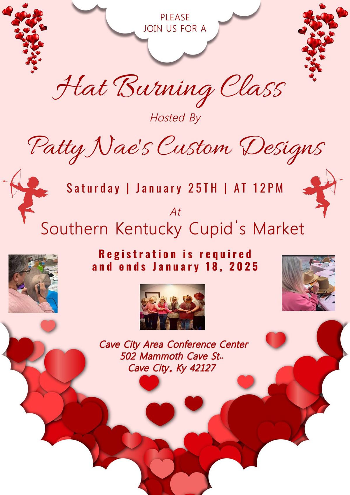 Hat Burning Class at the Southern Ky, Cupid's Market