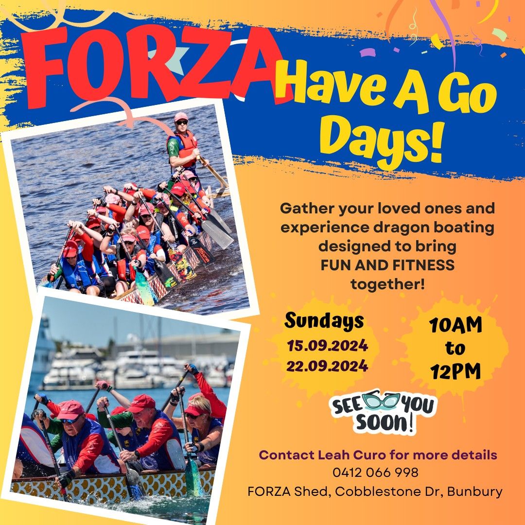 Dragon Boating, Have a Go Day