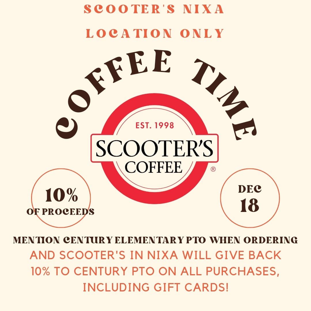 Century Elementary Day at Scooter's Coffee in Nixa!