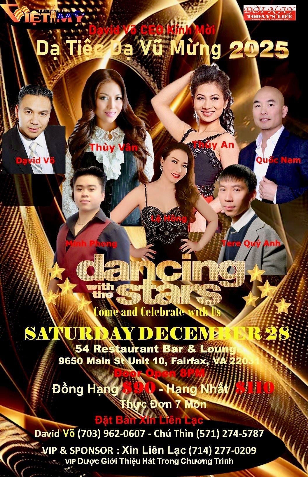 \ud83c\udf1f Get Ready to Dazzle at 54 Restaurant & Lounge's "Dancing with the Stars"  End of Year Gala! \ud83c\udf1f