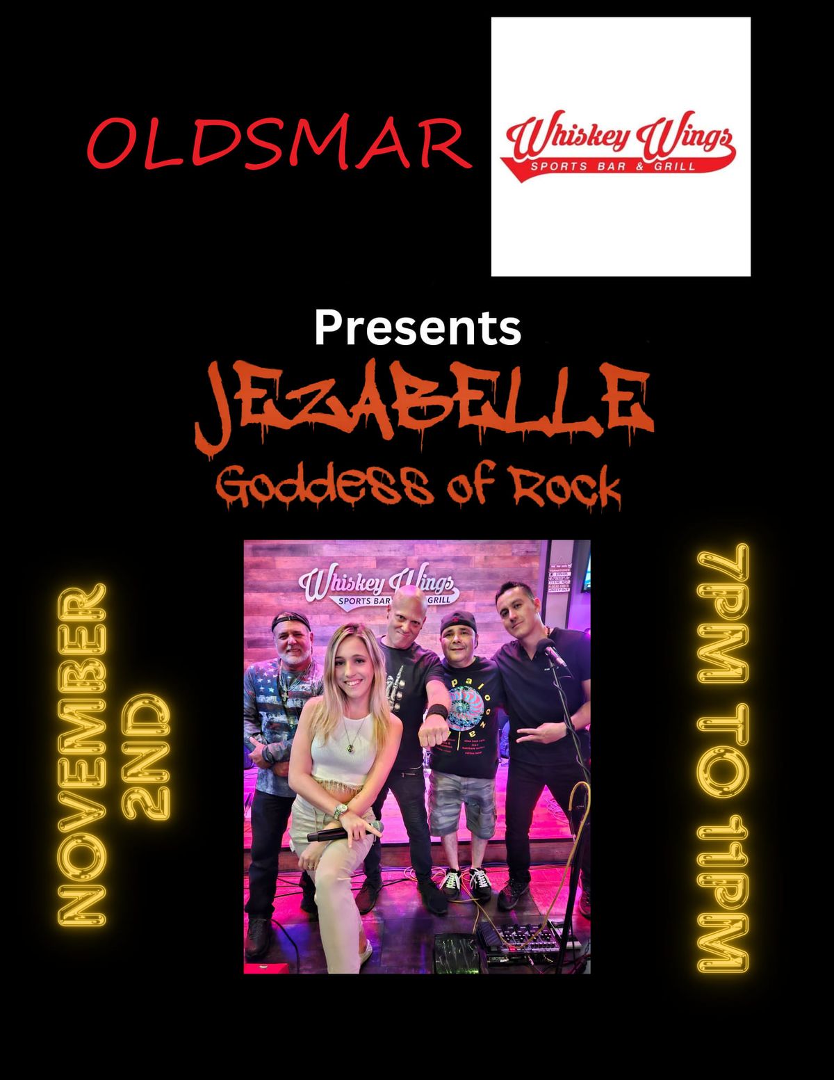 Jezabelle Rocks Oldsmar Whiskey Wings 