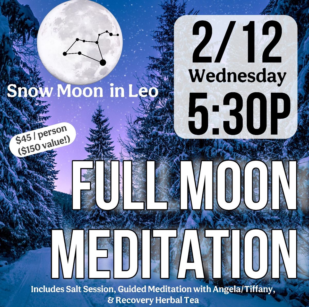 Full Moon Meditation & Salt- February 2025