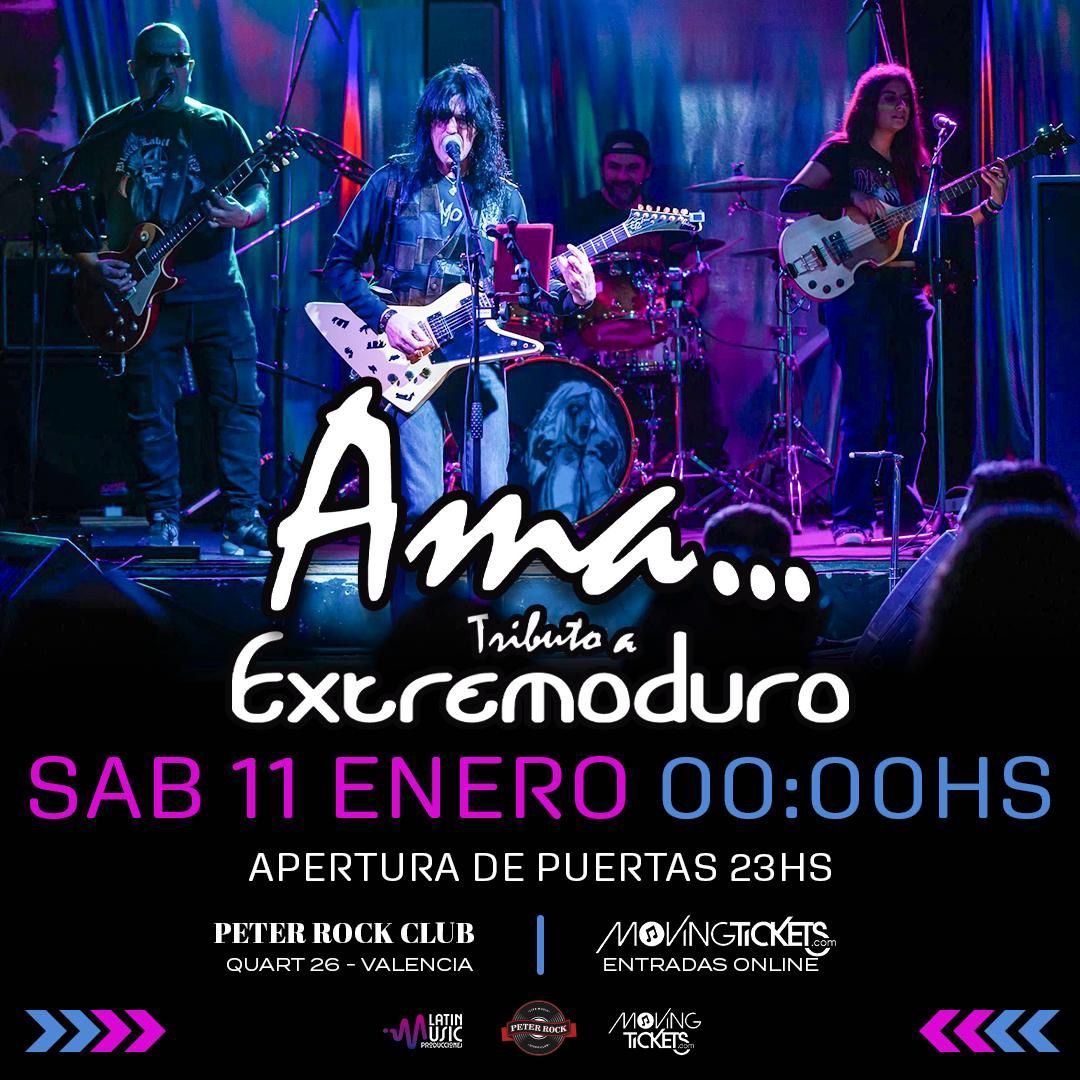 Ama Exremoduro en Valencia 11 de enero Peter ROCK