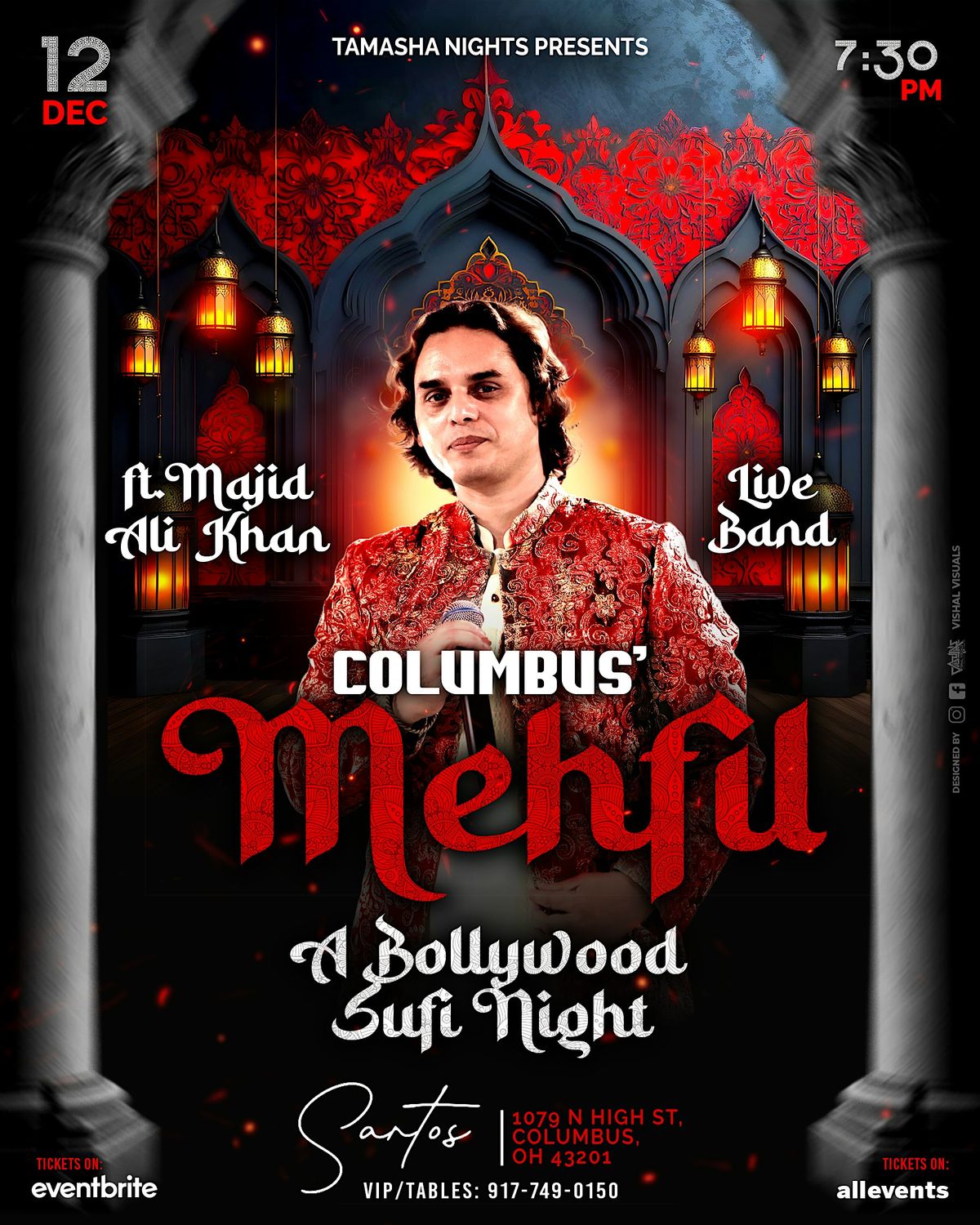 COLUMBUS' MEHFIL- A BOLLYWOOD SUFI NIGHT FT. MAJID ALI @SANTOS