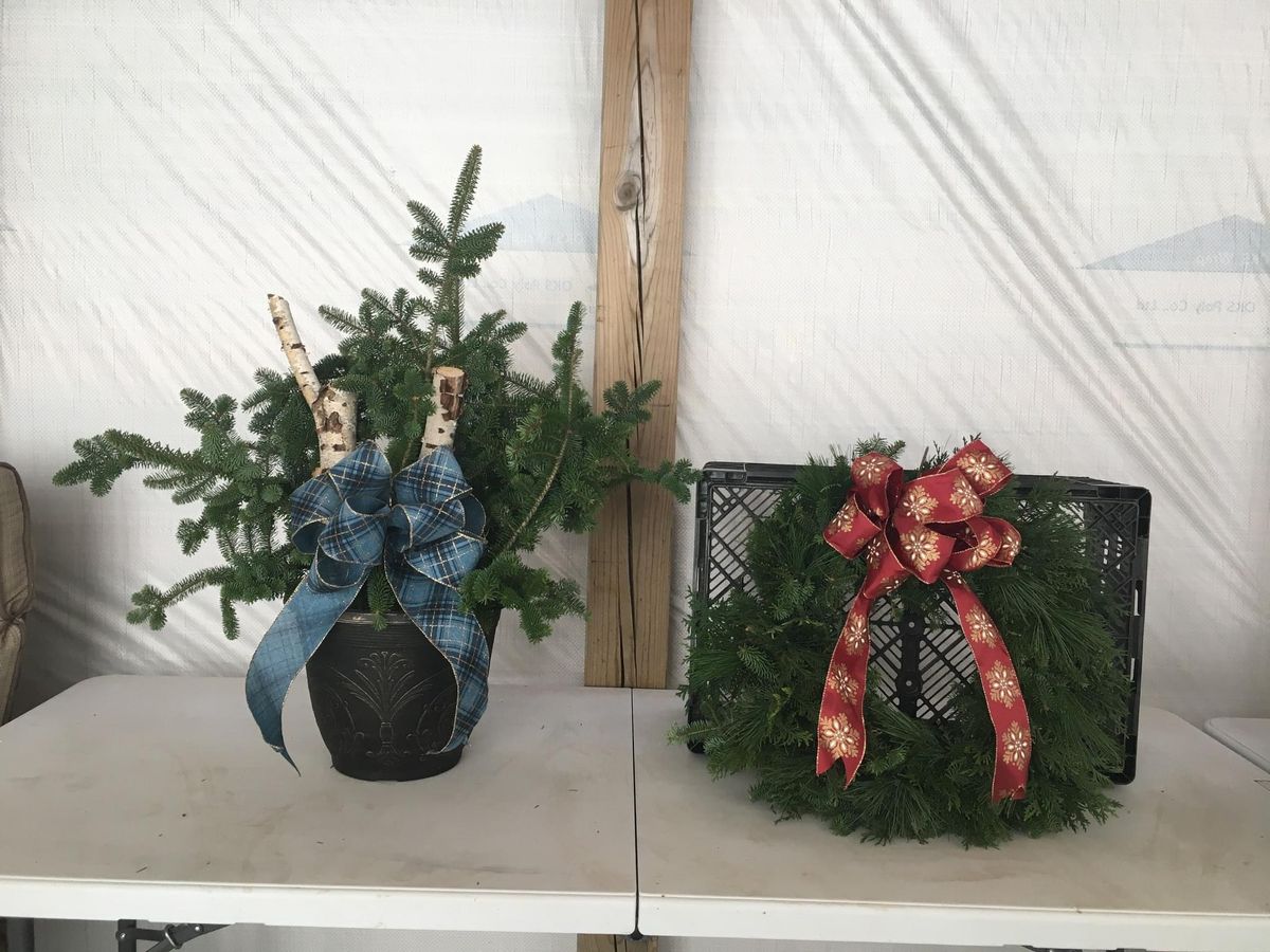 Christmas Wreath and Porch Pot Workshop