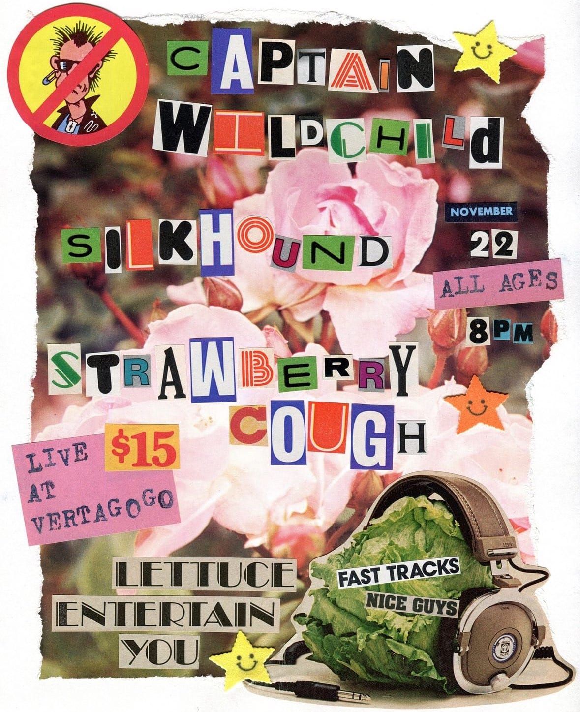 Captain Wildchild\/ Silkhound\/ Strawberry Cough @ Vertagogo