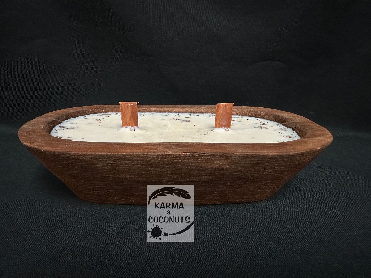 Dough Bowl Double Wick Candle - $40