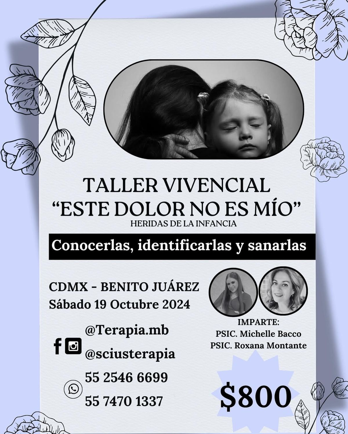 TALLER VIVENCIAL \u201cESTE DOLOR NO M\u00cdO\u201d