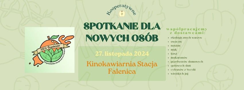 Spotkanie dla zainteresowanych przyst\u0105pieniem do wegetaria\u0144skiej kooperatywy spo\u017cywczej