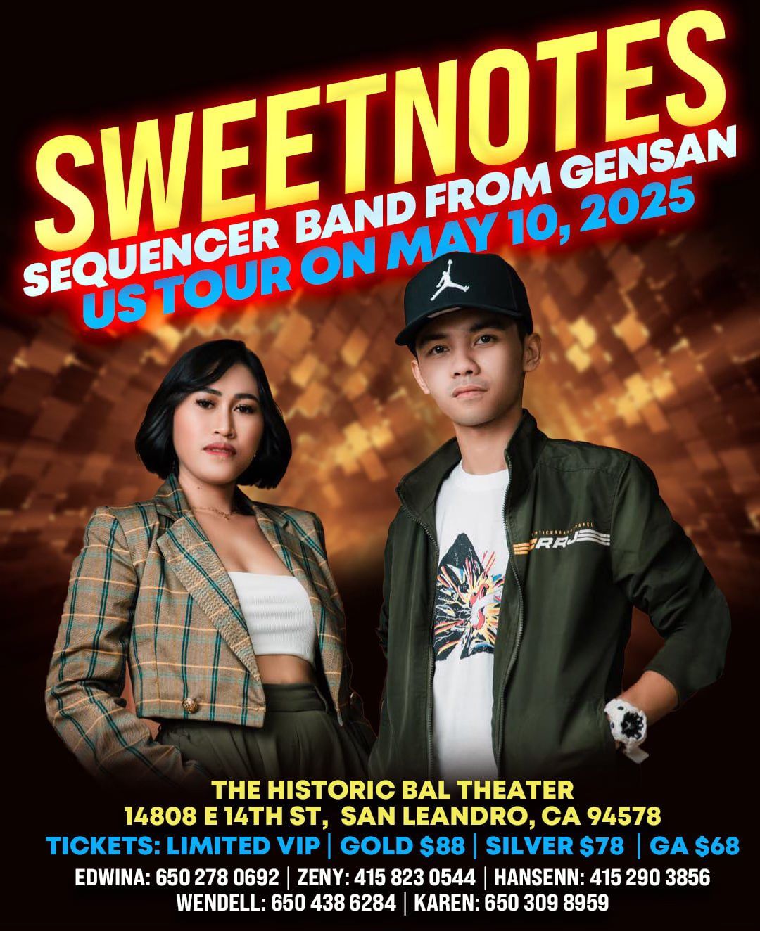 SWEETNOTES US CONCERT