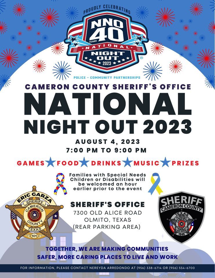 2023 Cameron County Sheriffs Office National Night Out, Cameron County ...