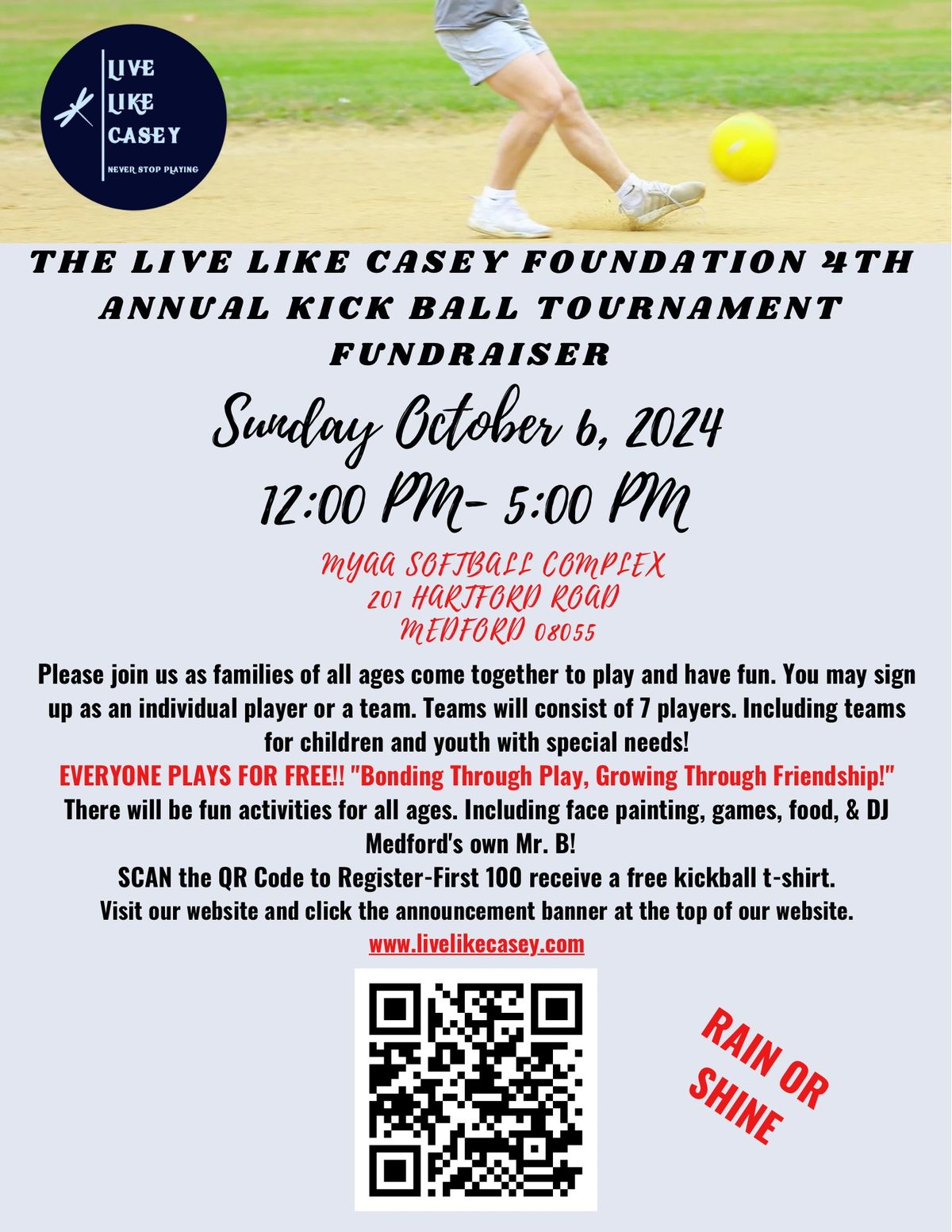 Epic Day of Fun! 4th Annual Kickball Tournament 