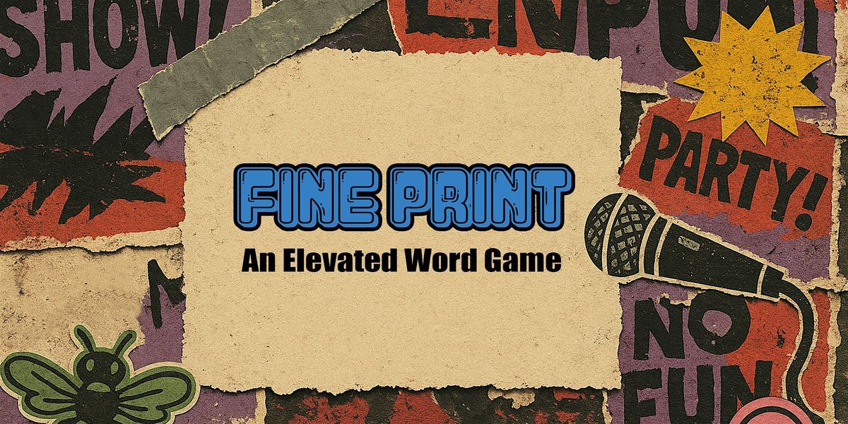 Fine Print: An Elevated Word Game at Renegade Brewing