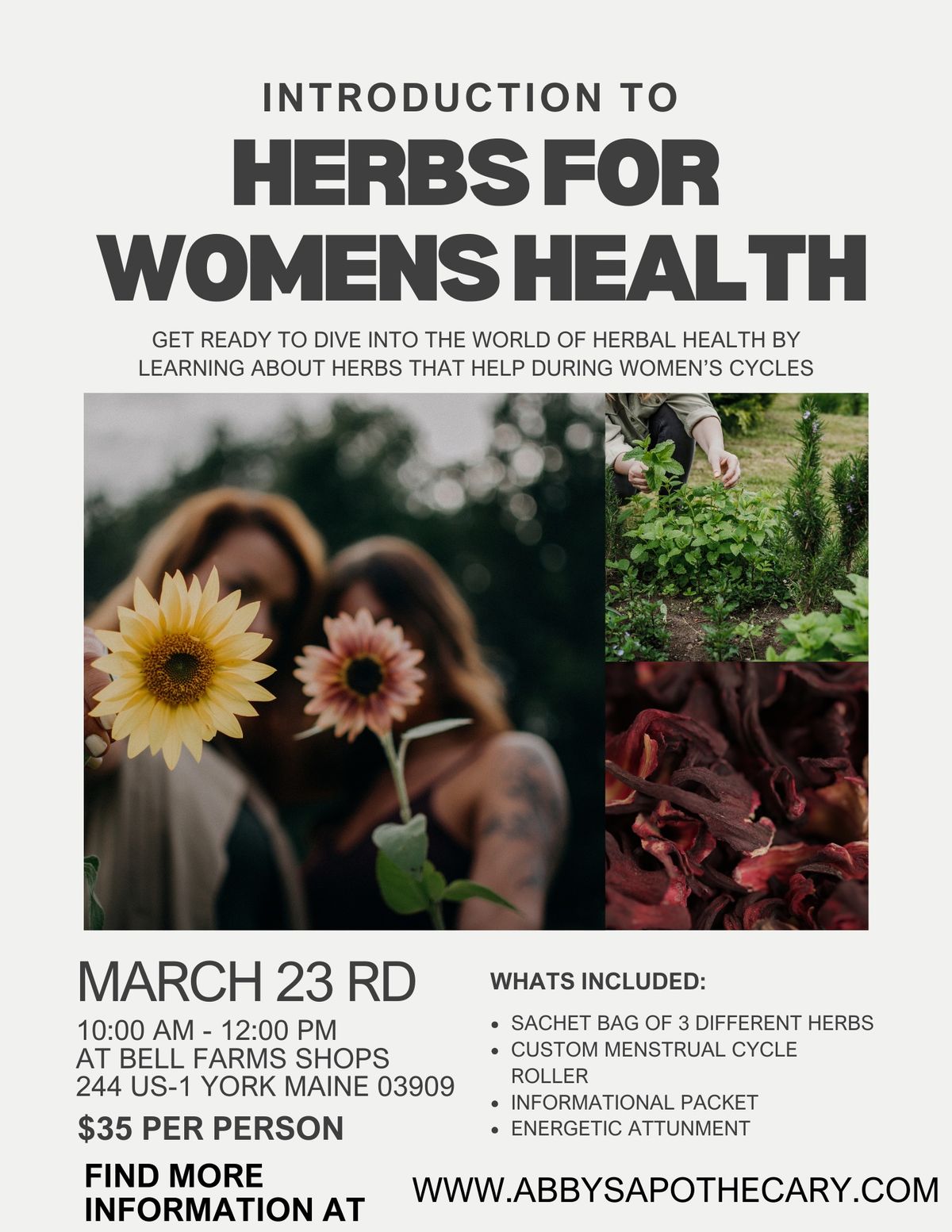 Introduction to Herbs for Women\u2019s Health