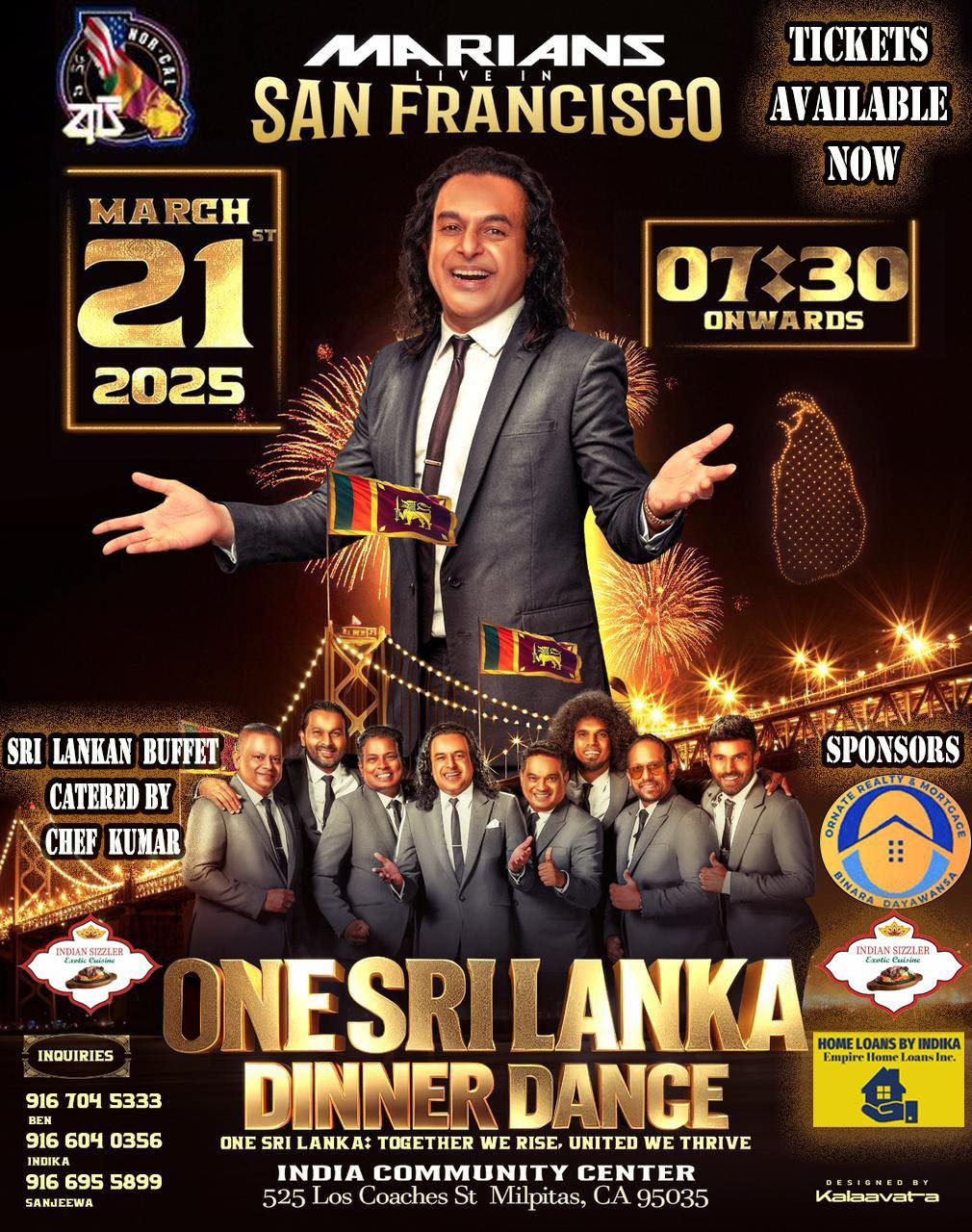 ONE SRI LANKA- DINNER DANCE with MARIANS