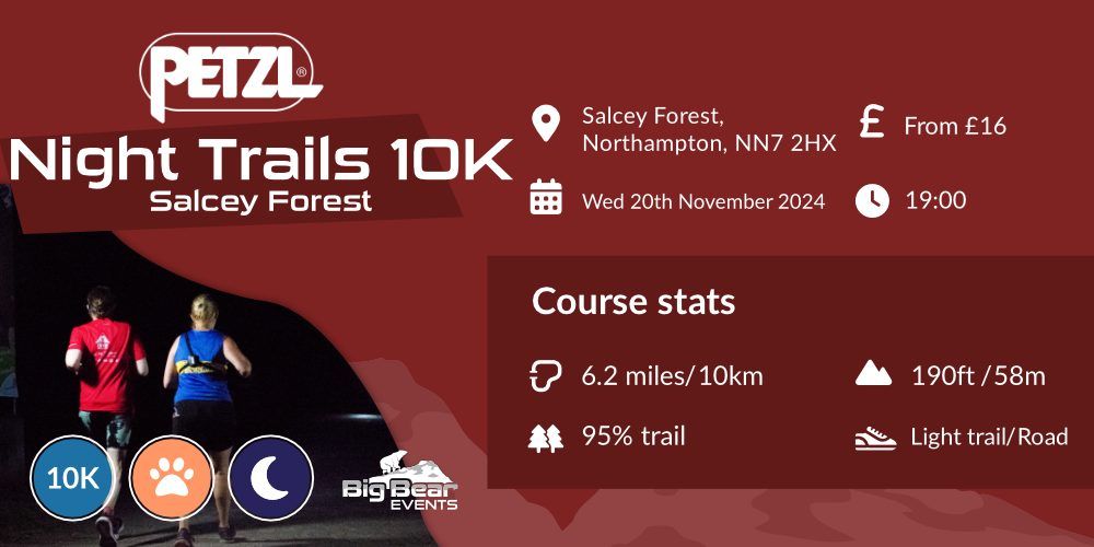 Petzl Night Trails 10K Salcey Forest