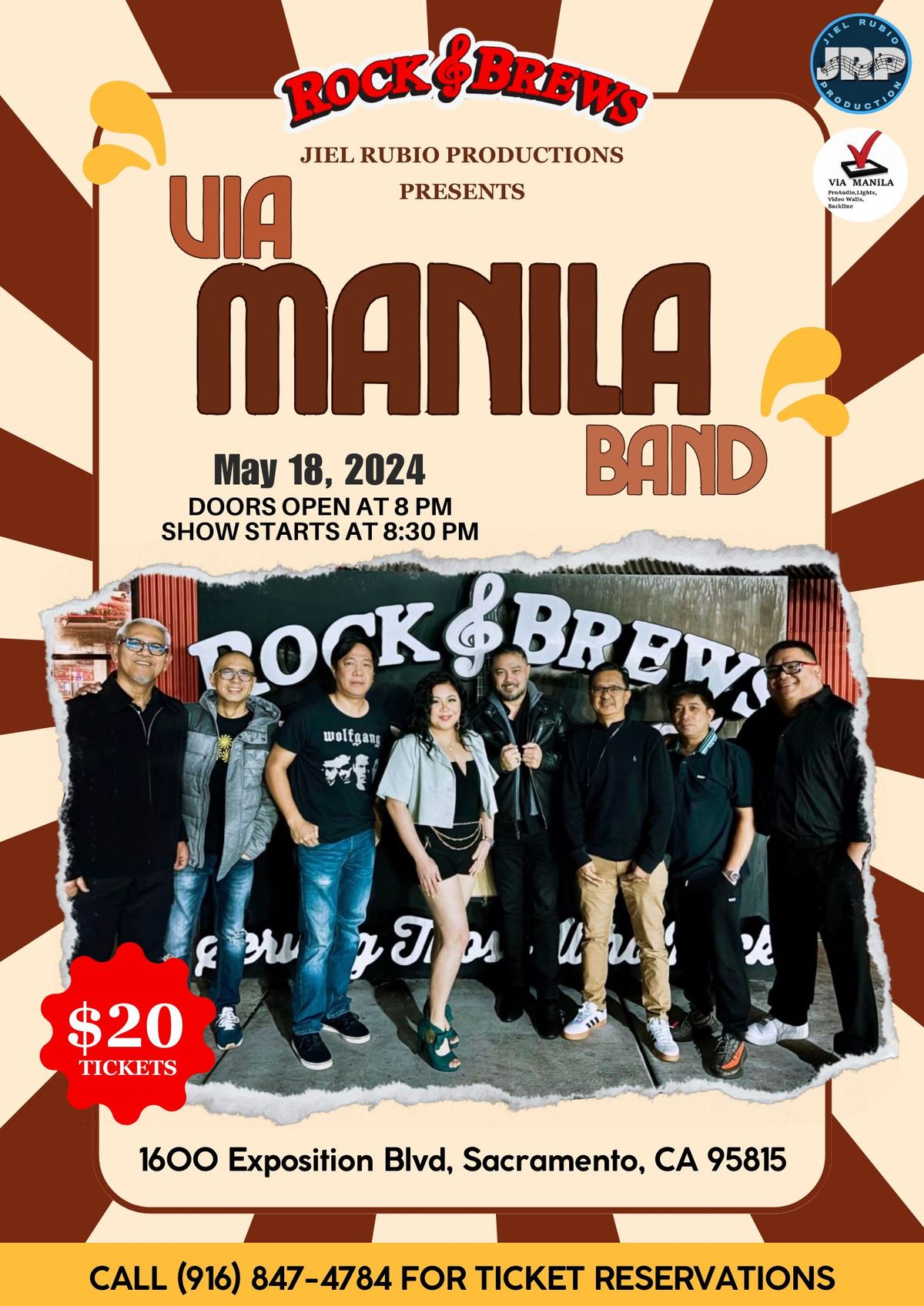 Live Performance from "VIA MANILA BAND" at Rock & Brews